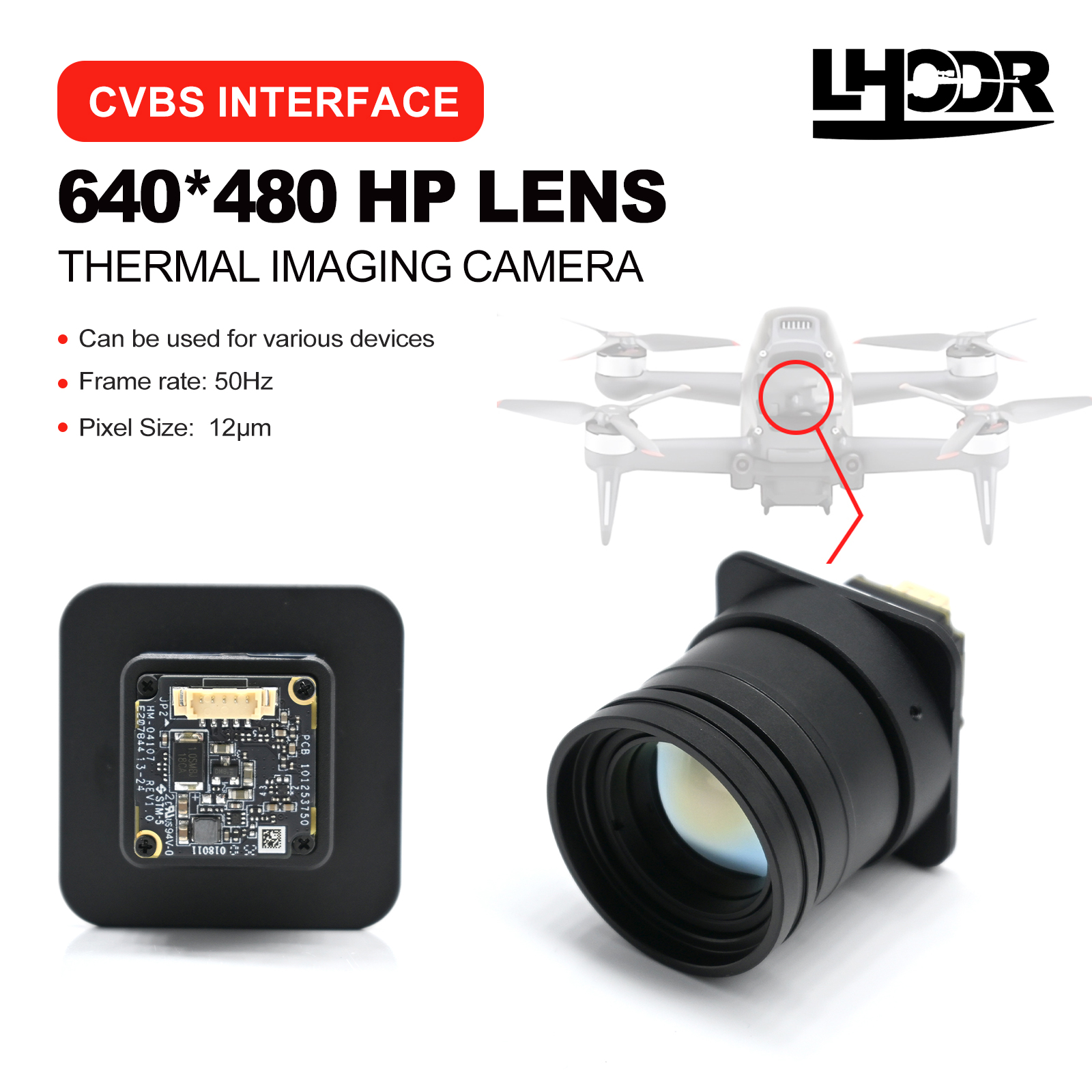 Drone Z - 30mm 640x480 pix Drone thermal imaging