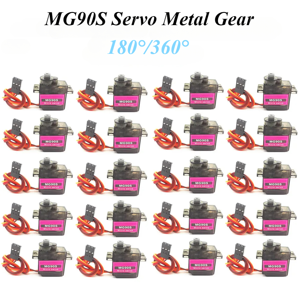 Rc Car Servo - 2/4/10/20/50Pcs MG90S Servo All Metal Gear