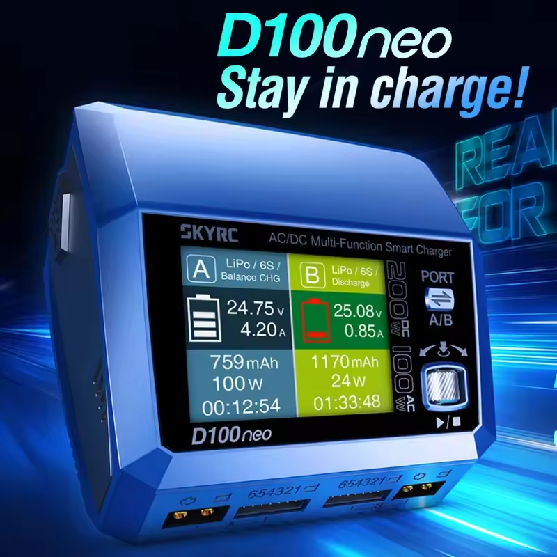 SkyRC D100neo Smart Lipo Charg - Lipo Battery Charger recension och pris