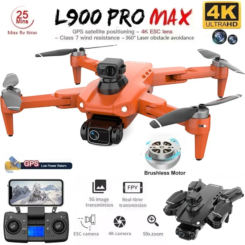 L900 Pro MAX GPS Drone 4K Prof - Drone Rc Foldable recension och pris
