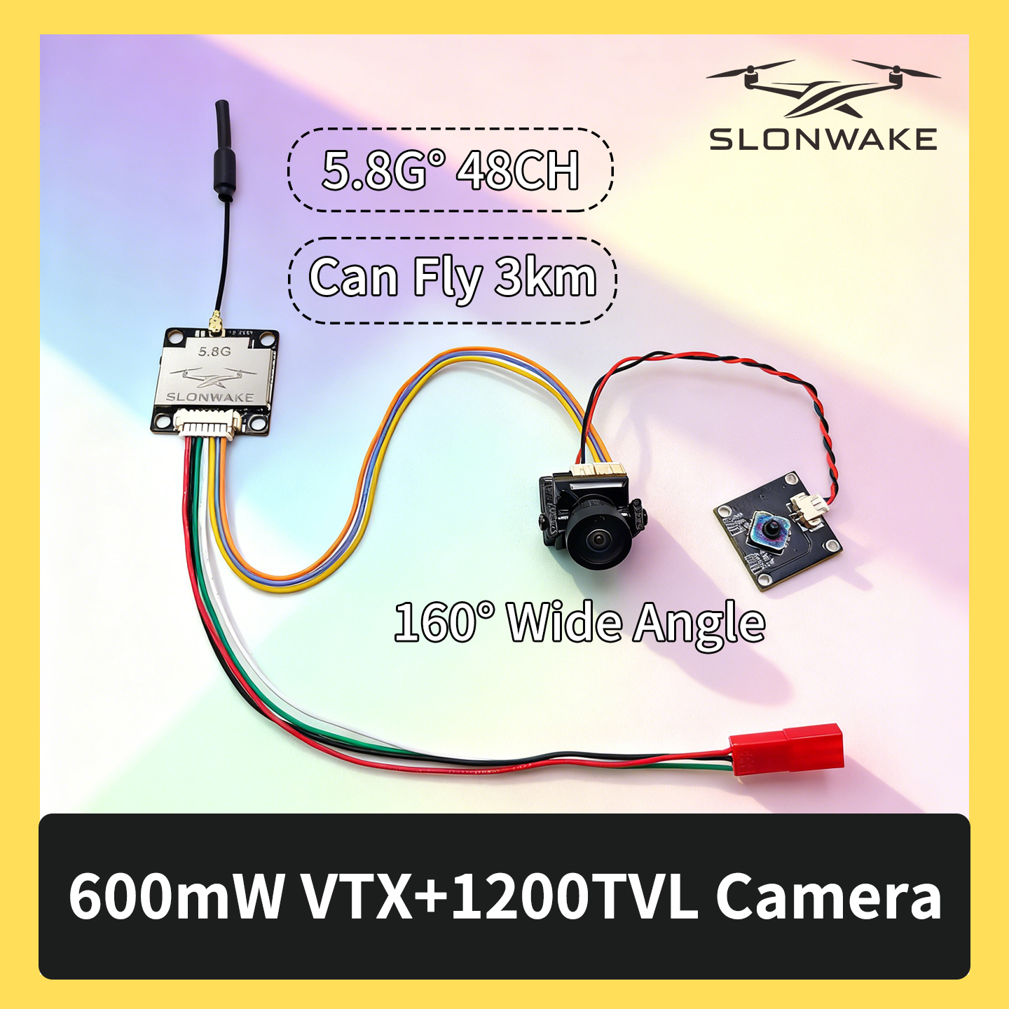 SLONWAKE 5.8G 600mW 7-24V FPV  - Drone With Rc Remote recension och pris