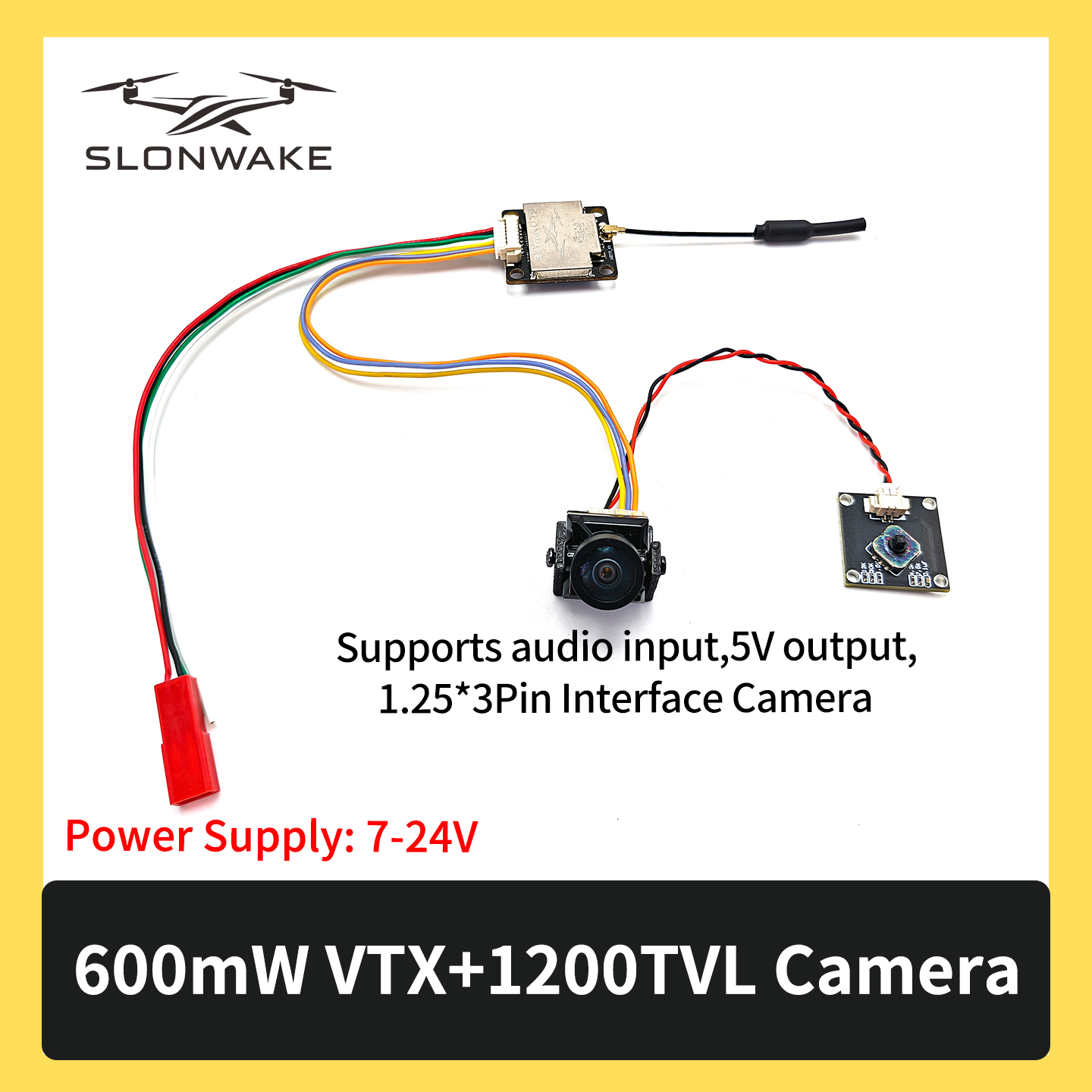 SLONWAKE 5.8G 600mW 7-24V FPV  - Drone With Rc Remote recension och pris