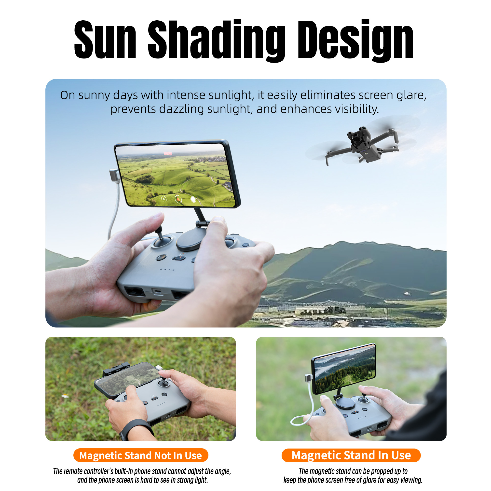 Adjustable Magnetic Phone Stan - Drone Dji Rc Mini recension och pris