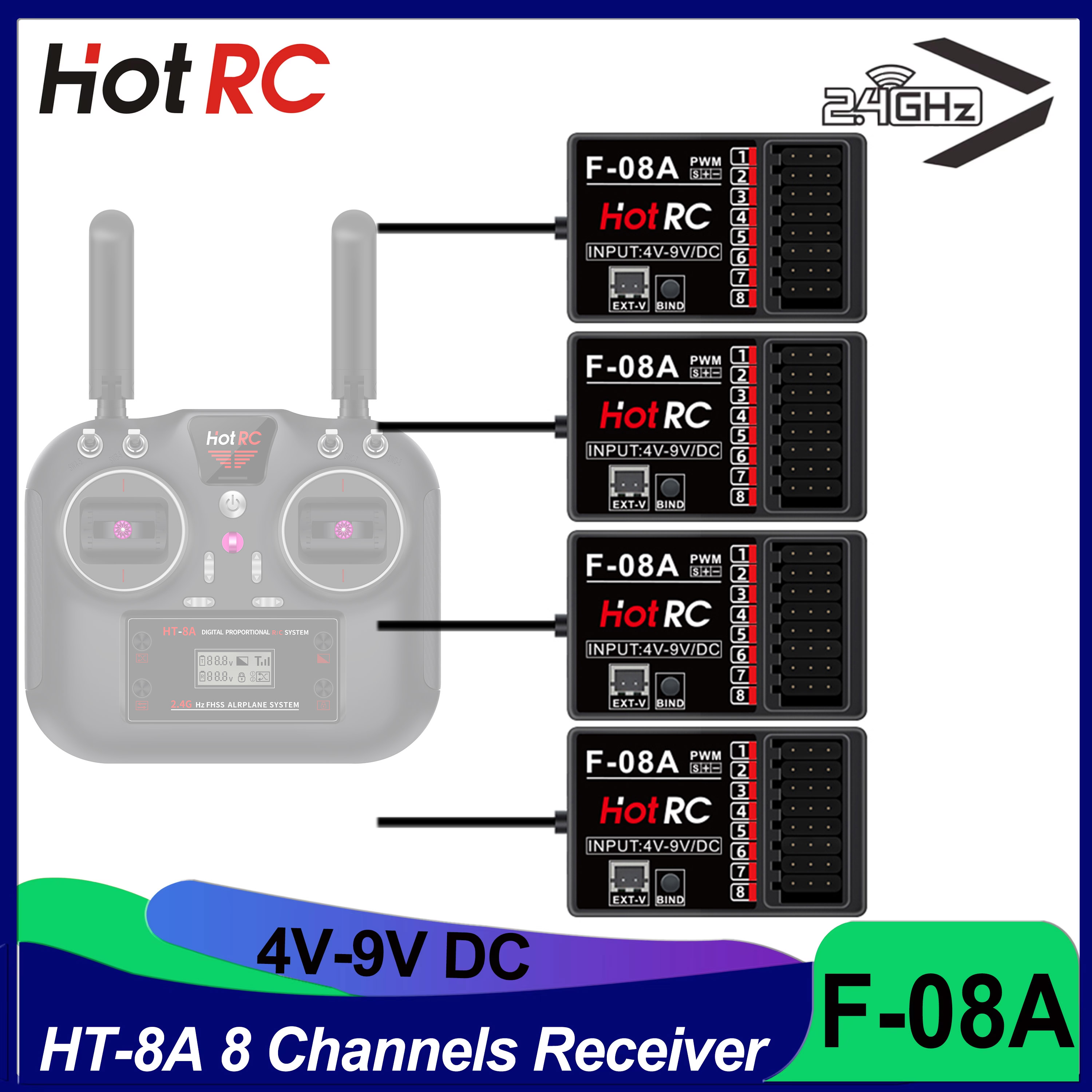 HOTRC RC Model Parts 8 Channel - Drone Rc Leading recension och pris