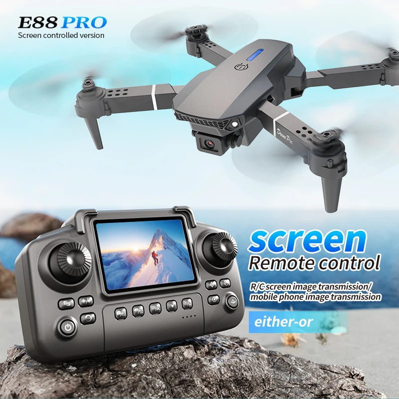 Professional E88 PRO Drone wit - Drone Rc Foldable recension och pris