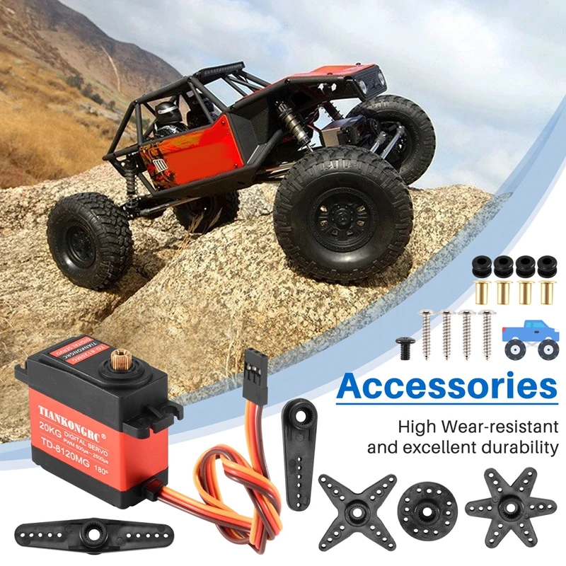 TD-8120MG Waterproof Metal Gea - Rc Car Servo recension och pris