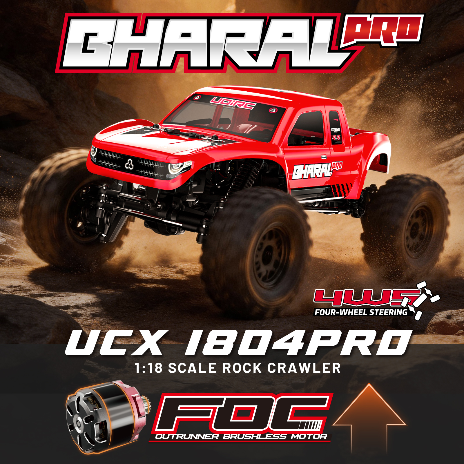UDIRC UCX1804PRO 1:18 Scale RC - Drone Or Rc Car recension och pris