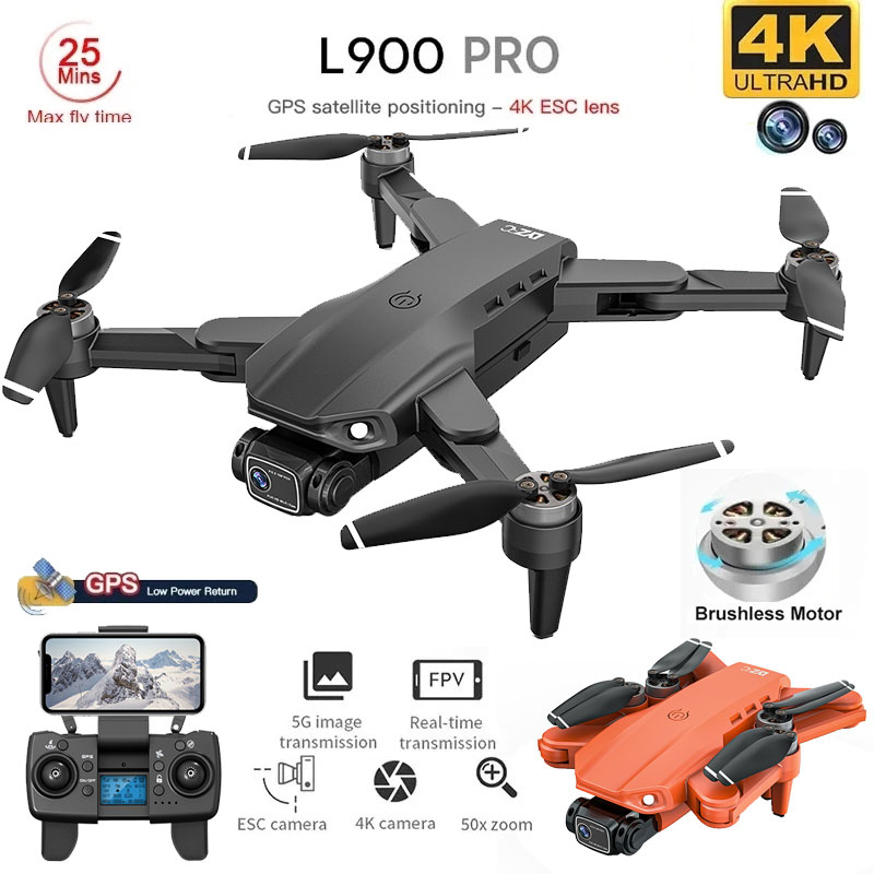 L900 Pro GPS Drone 4K Professi - Drone Rc Foldable recension och pris