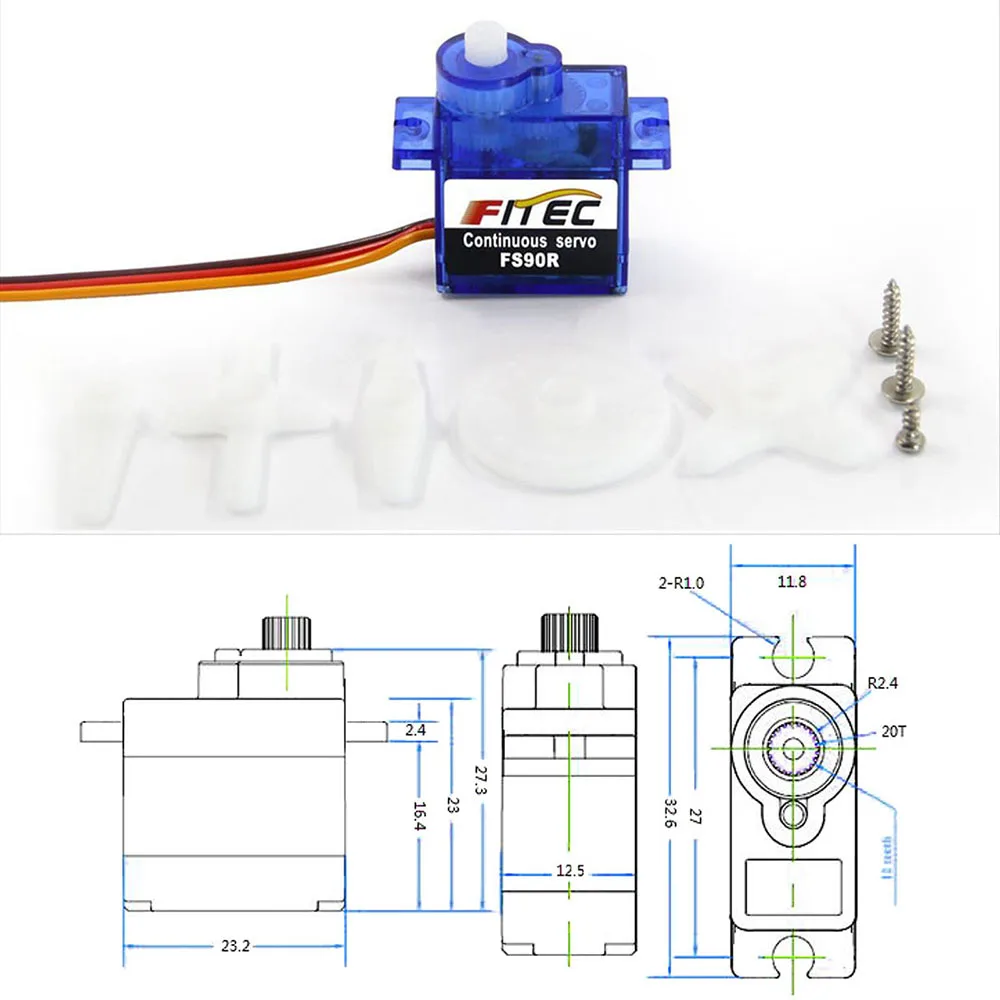 Feetech Mini FS90R Micro Servo - Rc Car Servo recension och pris