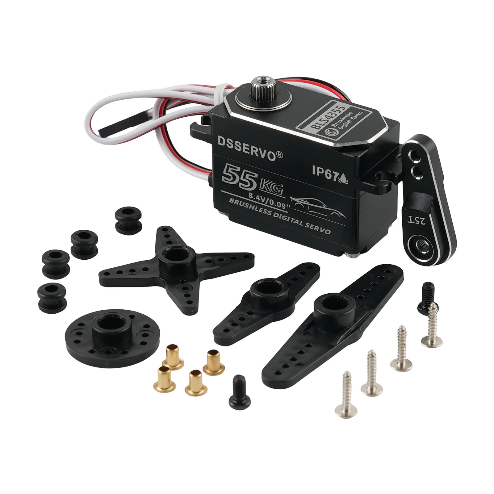 Dsservo BLS4355 55KG Low-profi - Rc Car Servo recension och pris