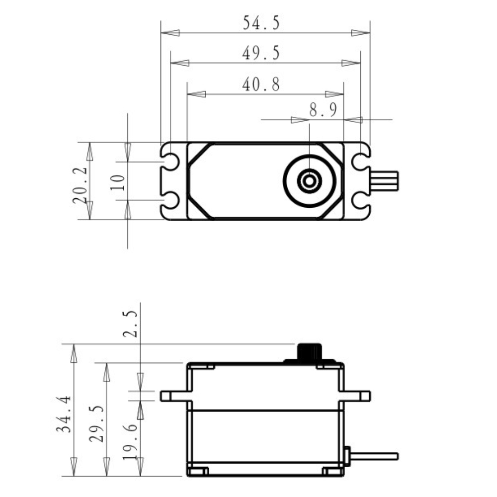 Dsservo BLS4355 55KG Low-profi - Rc Car Servo recension och pris