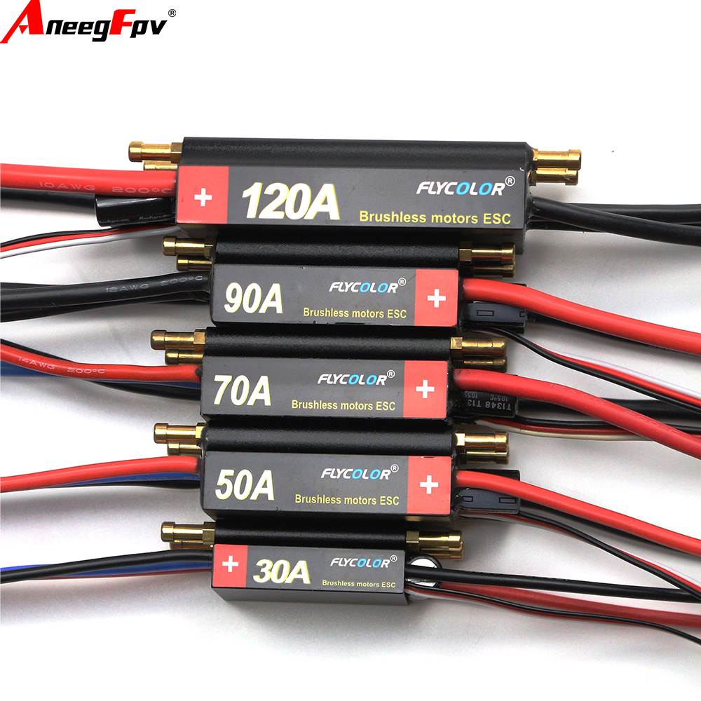FlyColor 30A 50A 70A 90A 120A  - Rc Boat Brushless Motor recension och pris