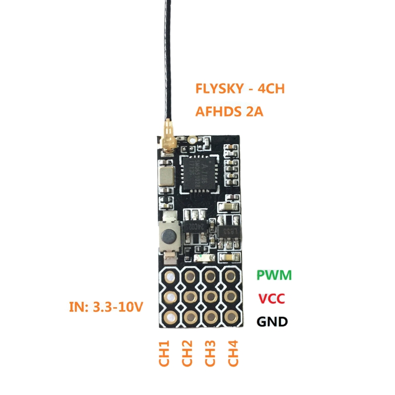 Flysky FS2A Mini Receiver 4CH  - Drone Rc Drone recension och pris