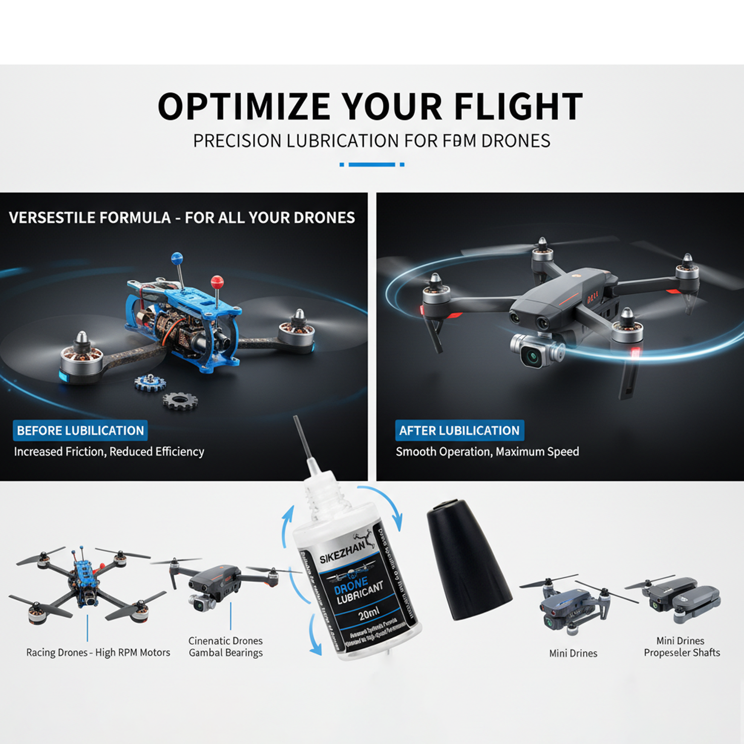 Micro Drone Motor Bearing Lubr - Drone Rc Drone recension och pris