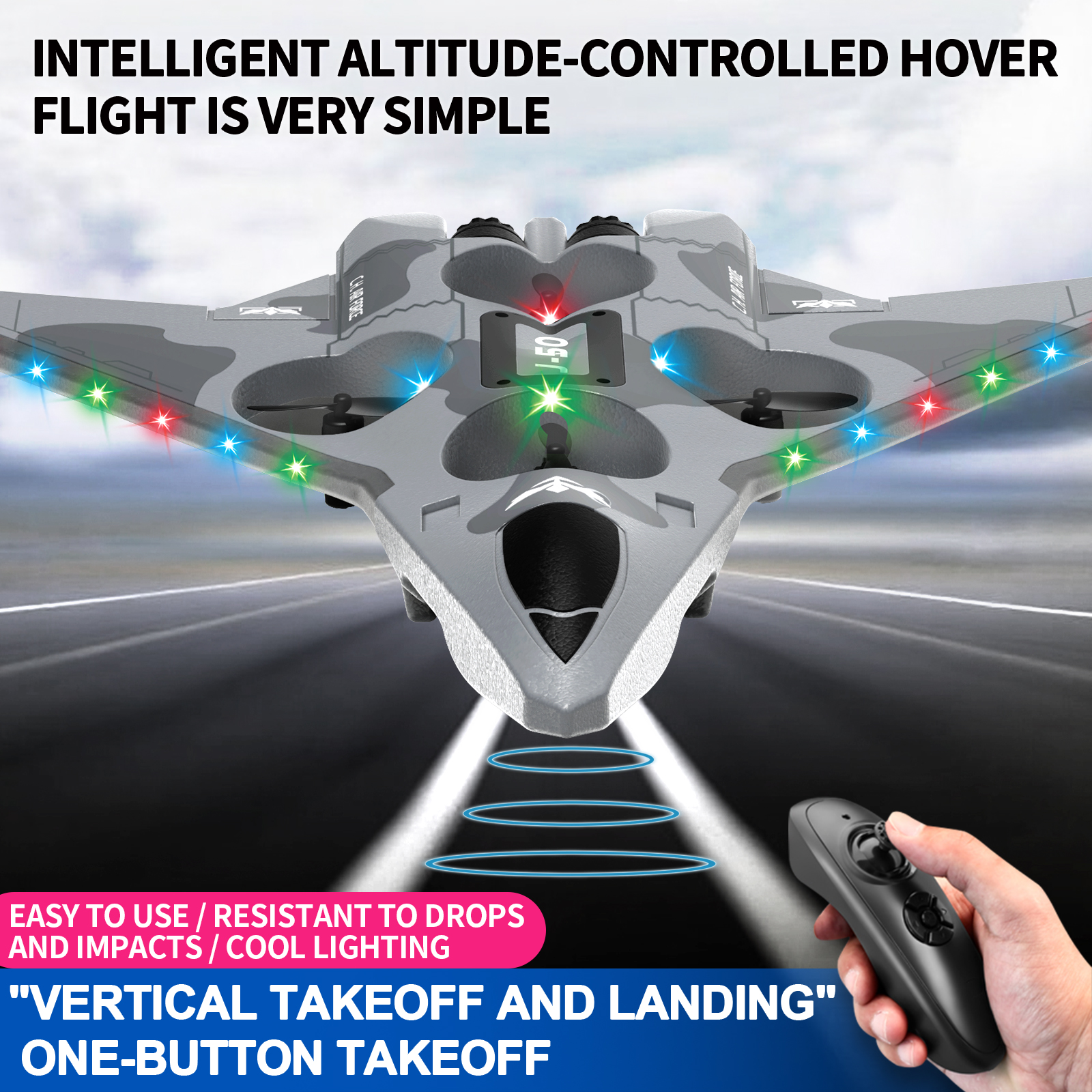 Drop-Proof RC Fighter Jet Dron - Drone Rc Fighter Jet recension och pris