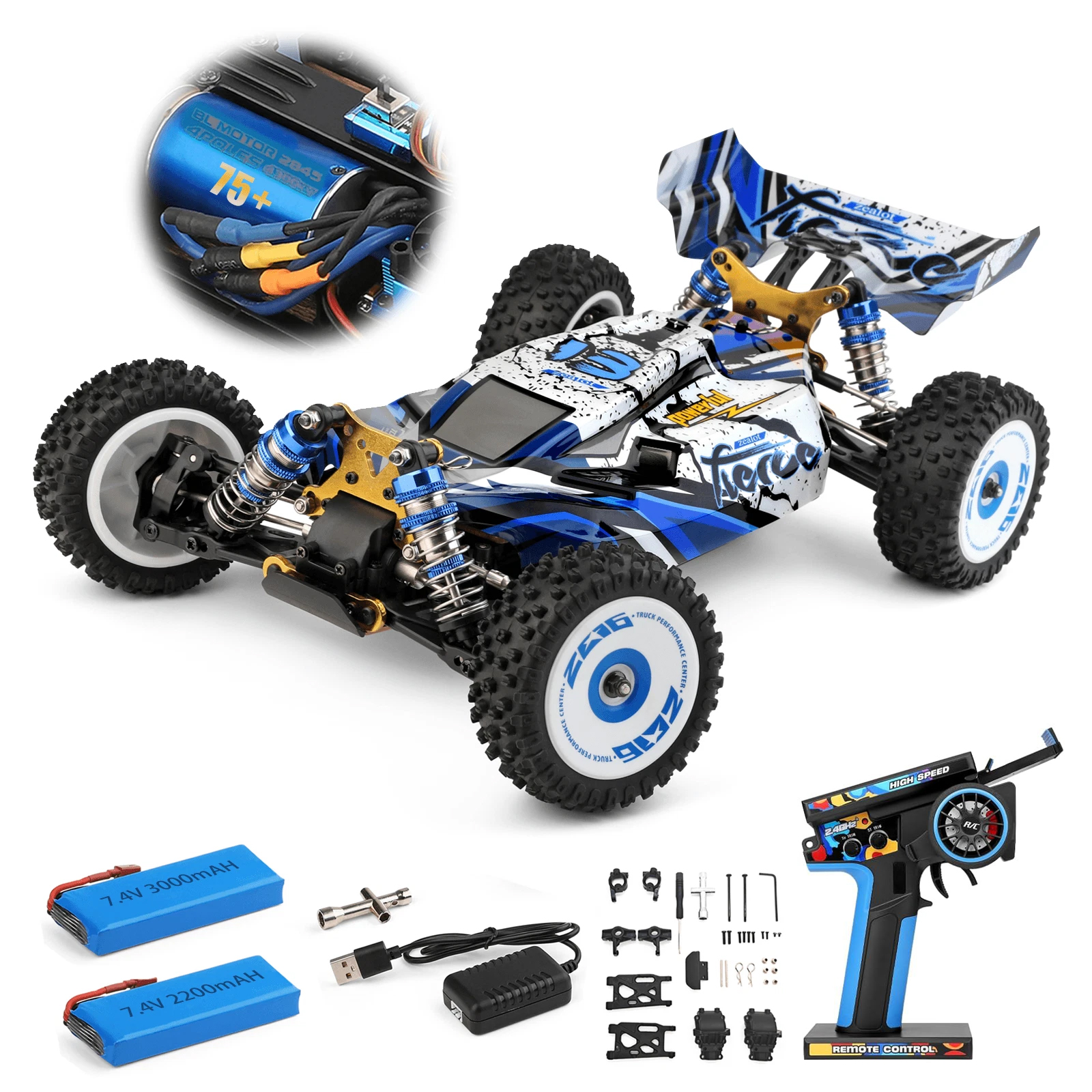 WLtoys 124017(V2) Fast RC Car, - Drone Bike Rc recension och pris