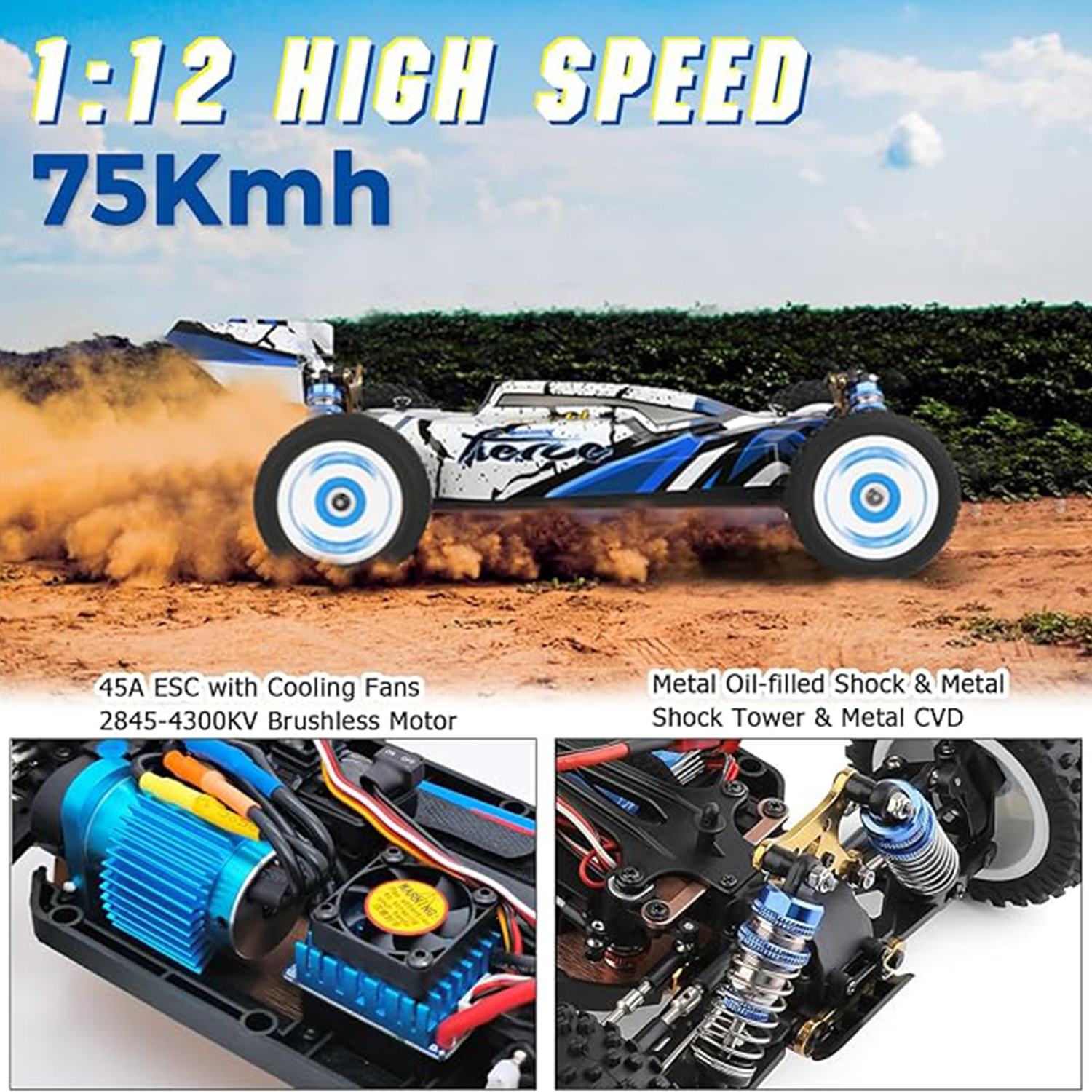 WLtoys 124017(V2) Fast RC Car, - Drone Bike Rc recension och pris