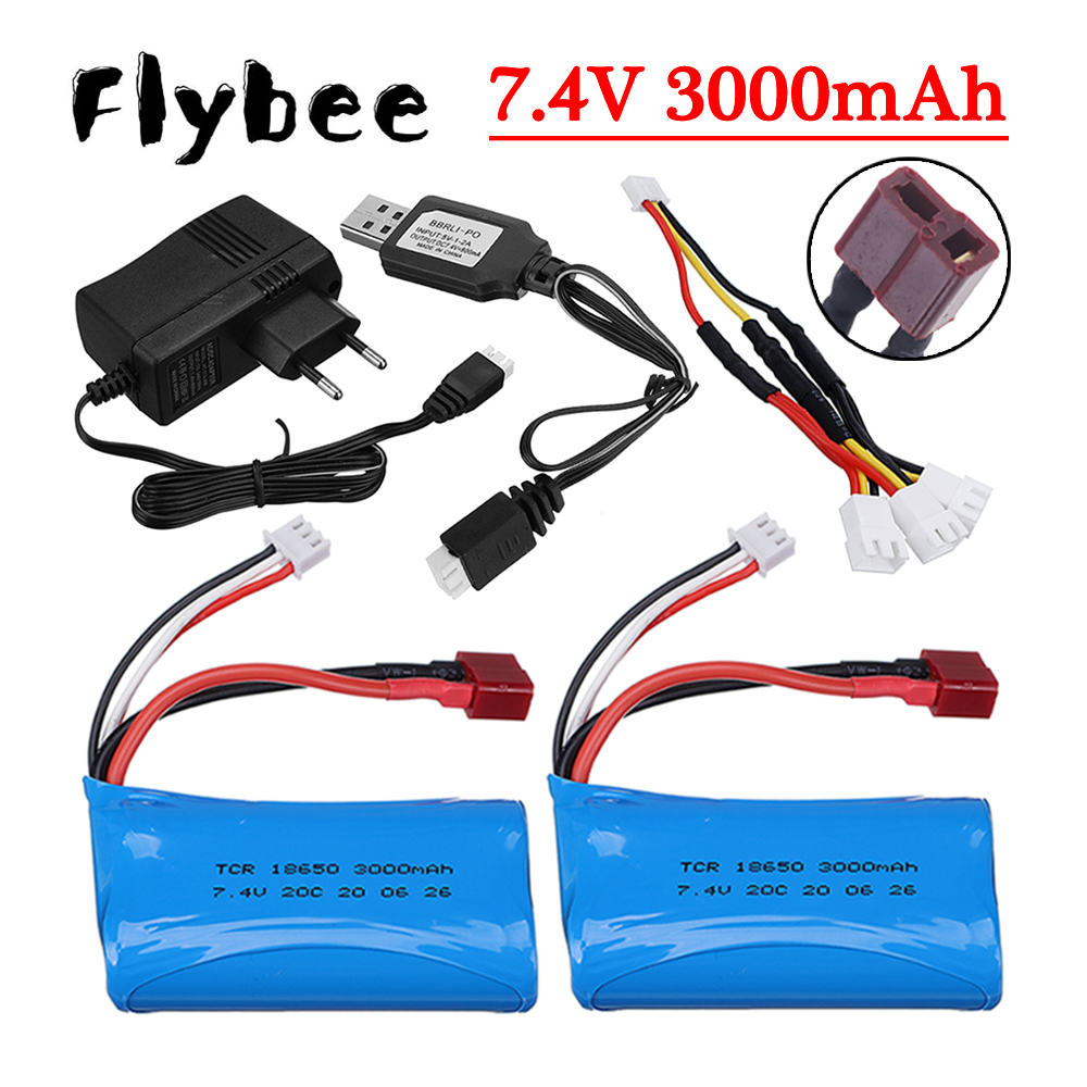 7.4V 3000mAh Li-ion Battery fo - Lipo Battery Charger recension och pris