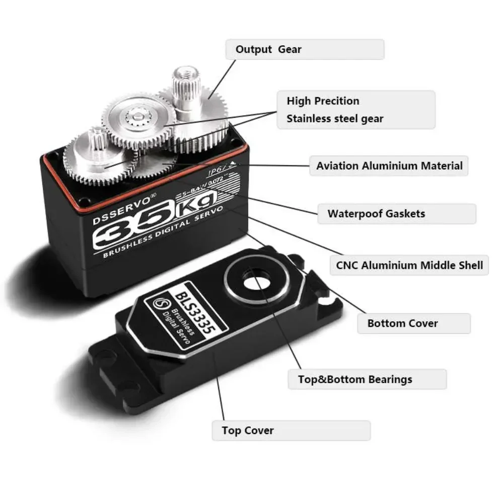 35KG BLS3335 Digital Servo Mot - Rc Car Servo recension och pris