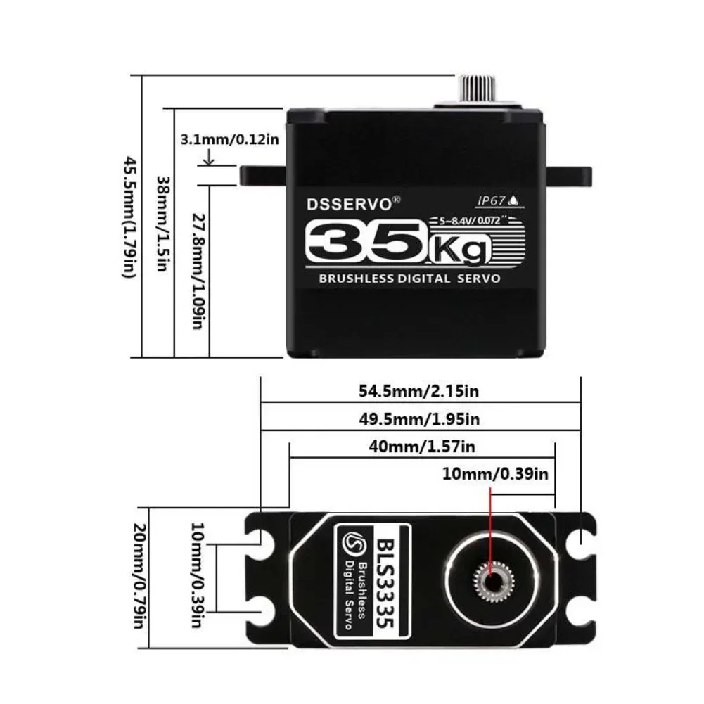 35KG BLS3335 Digital Servo Mot - Rc Car Servo recension och pris