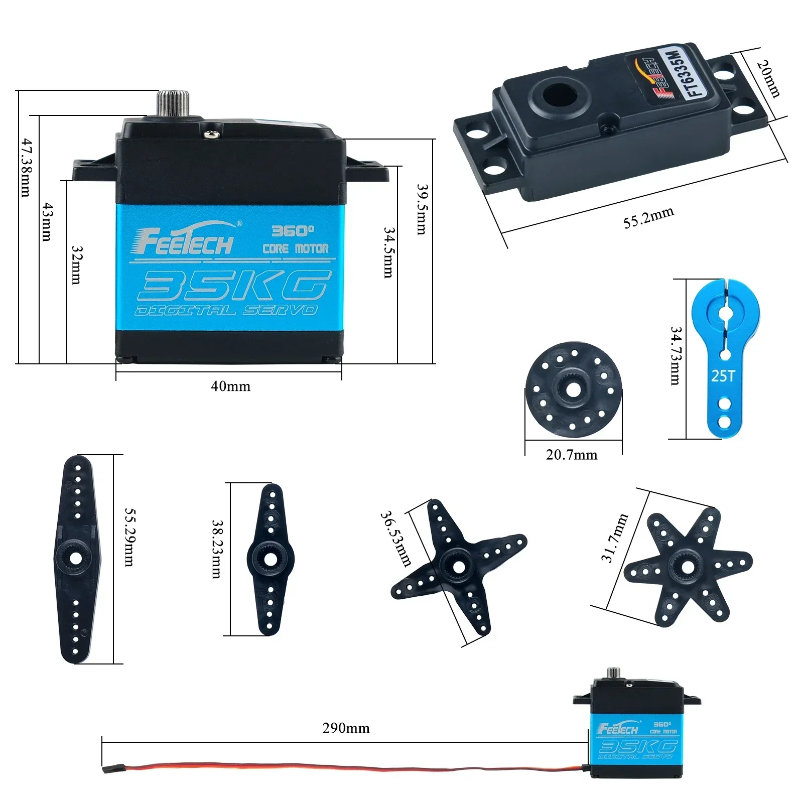 Feetech FT6335M Digital RC Ser - Rc Car Servo recension och pris