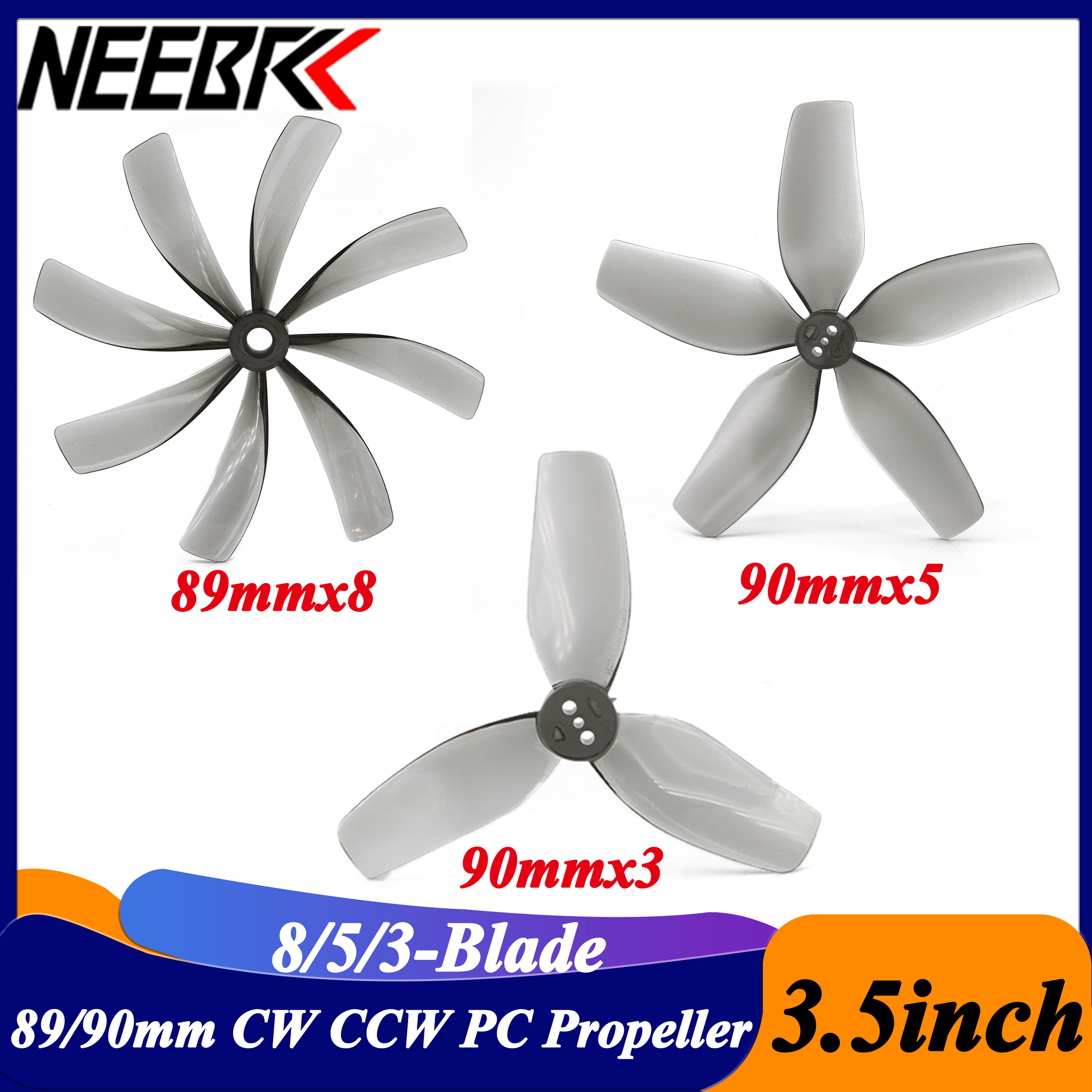 2Pairs 3.5inch 89x8 90x5 90x3  - Fpv Racing Motor recension och pris