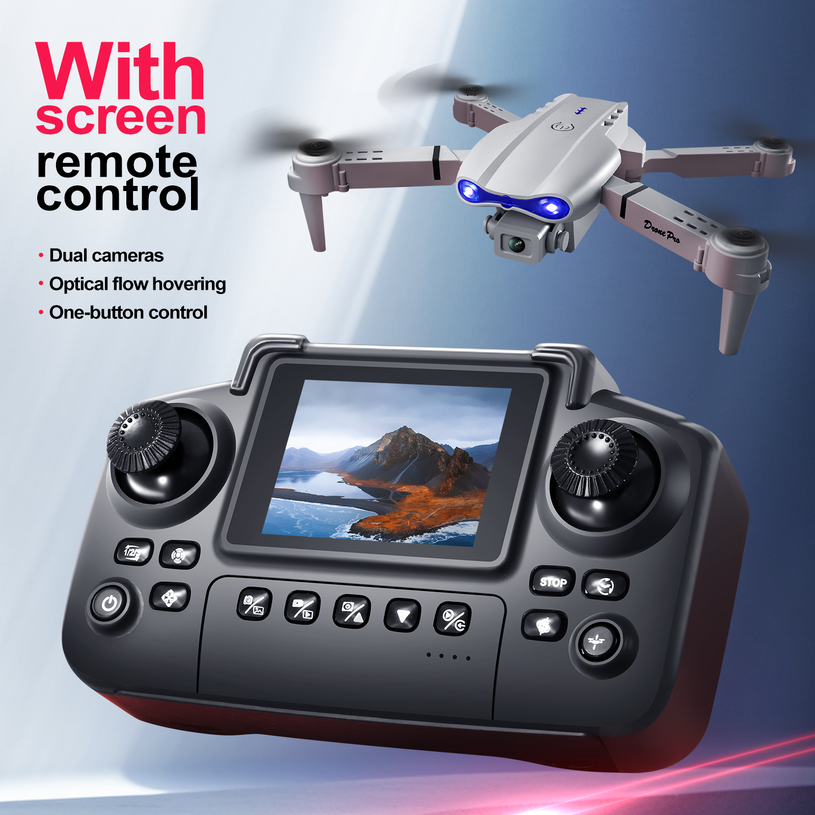 2025 New E88 E99 Upgraded Dron - Drone Rc Foldable recension och pris