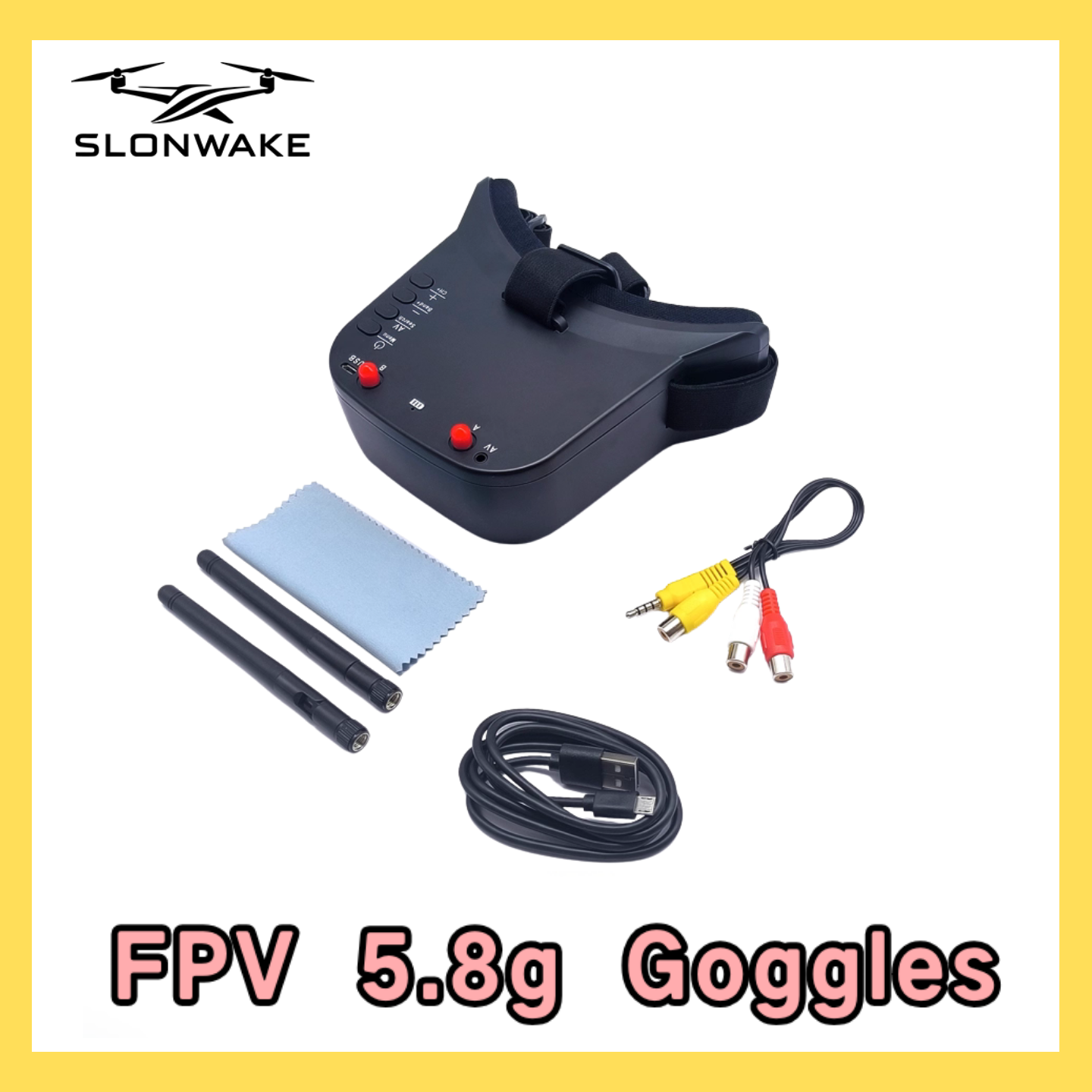 SLONWAKE 5.8G 48CH FPV 400mw V - Drone With Rc Remote recension och pris